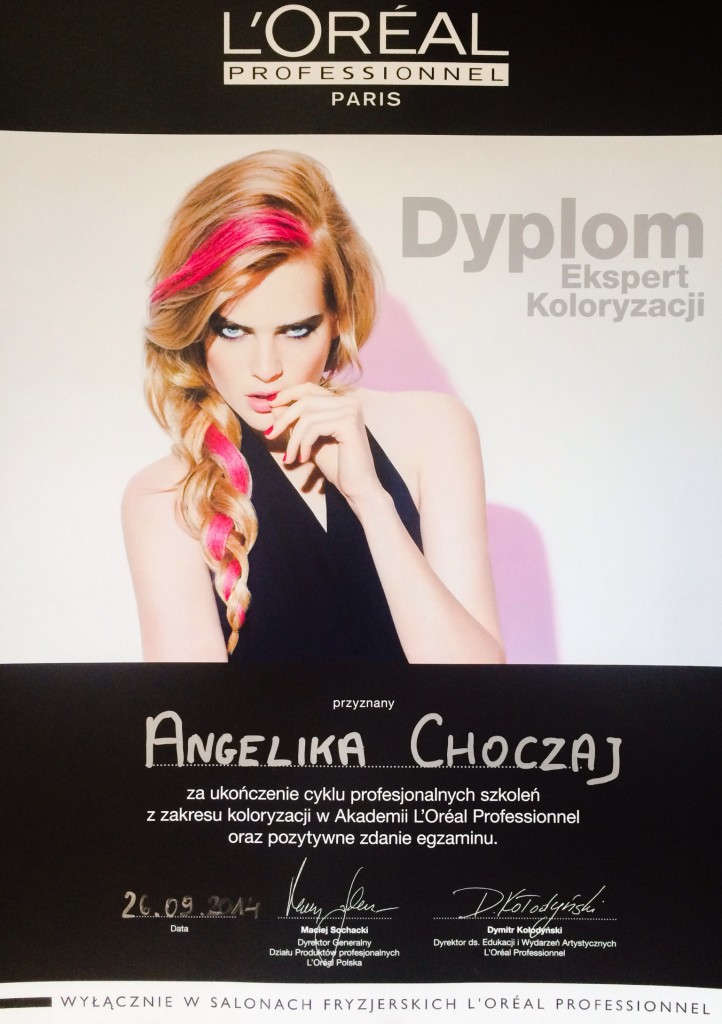 loreal_expert_dyplom_angelika_choczaj